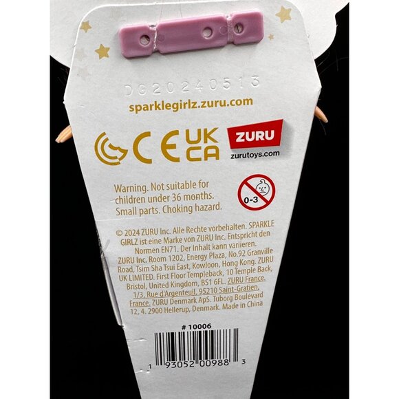 NWT Zuru Sparkle Girlz Fairy Princess Doll Glittery Wings Pink Purple 12” NEW - Picture 5 of 7